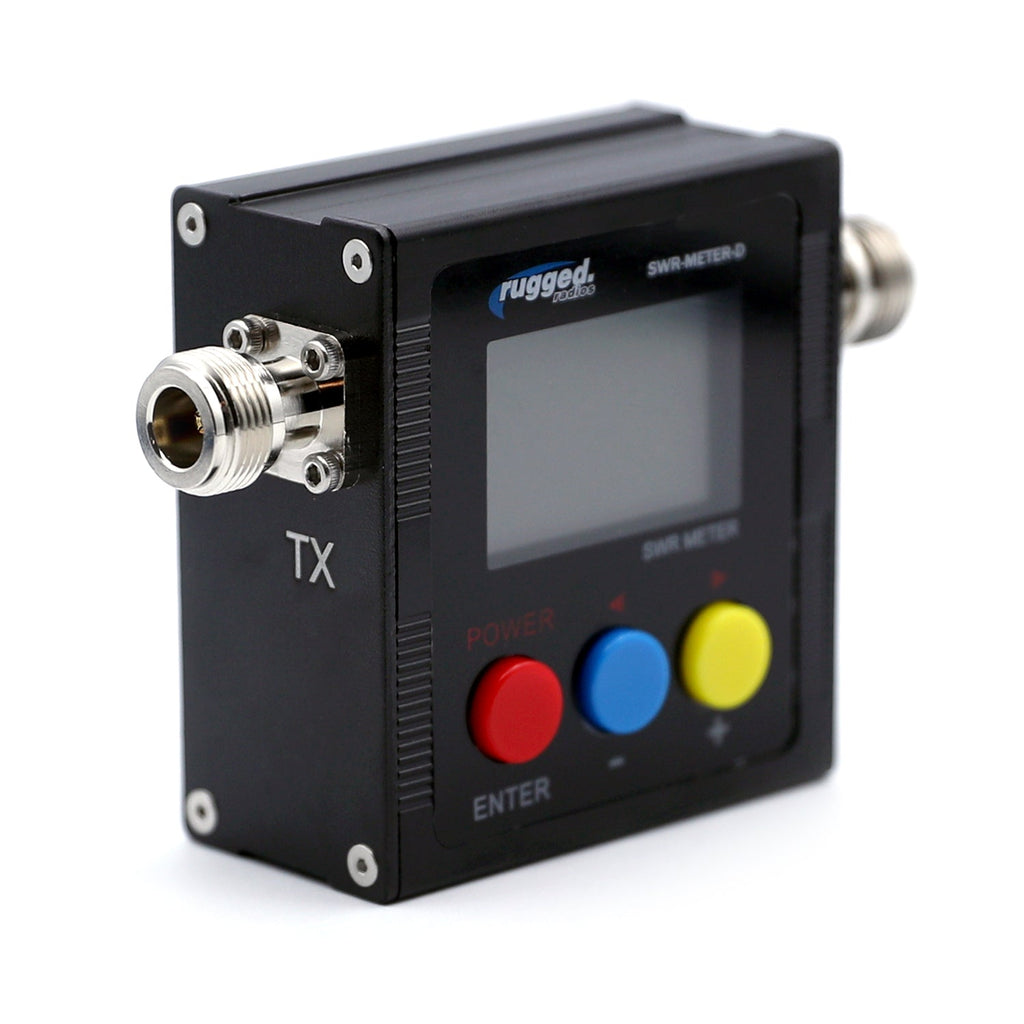 Rugged Radios SWR UHF & VHF Antenna Power Meter with Cables
