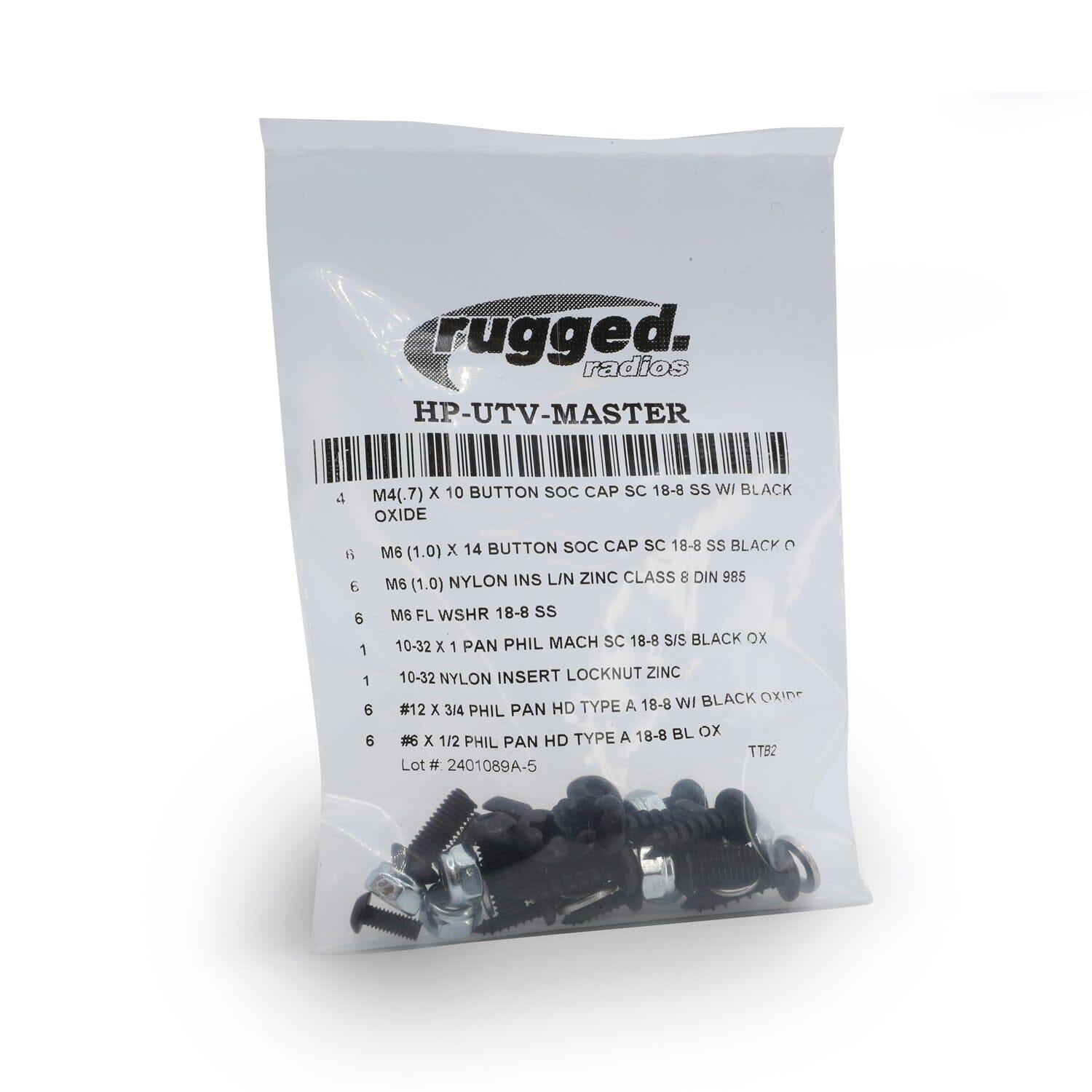 Rugged Radios UTV Kit Replacement Hardware Pack