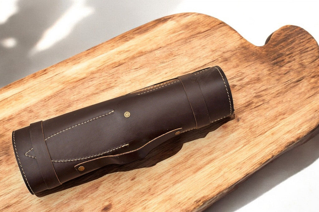 Handmade Damascus Kitchen Knives Set – Exotic Wood Handles