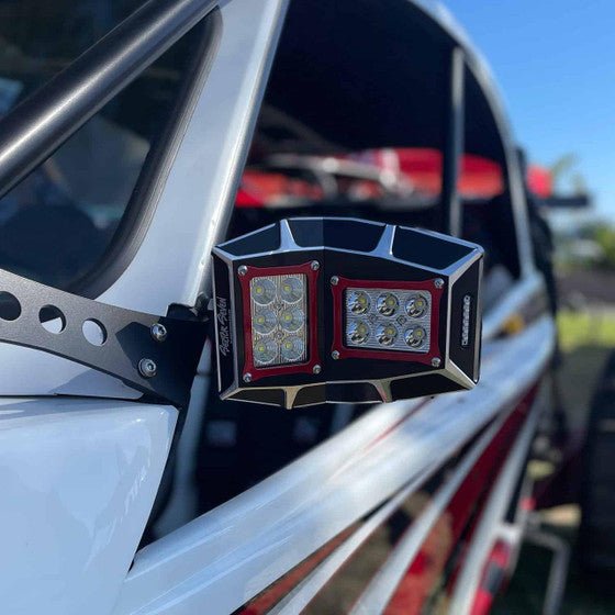 Sector Seven Sawtooth LED Light Mirrors With Turn Signal