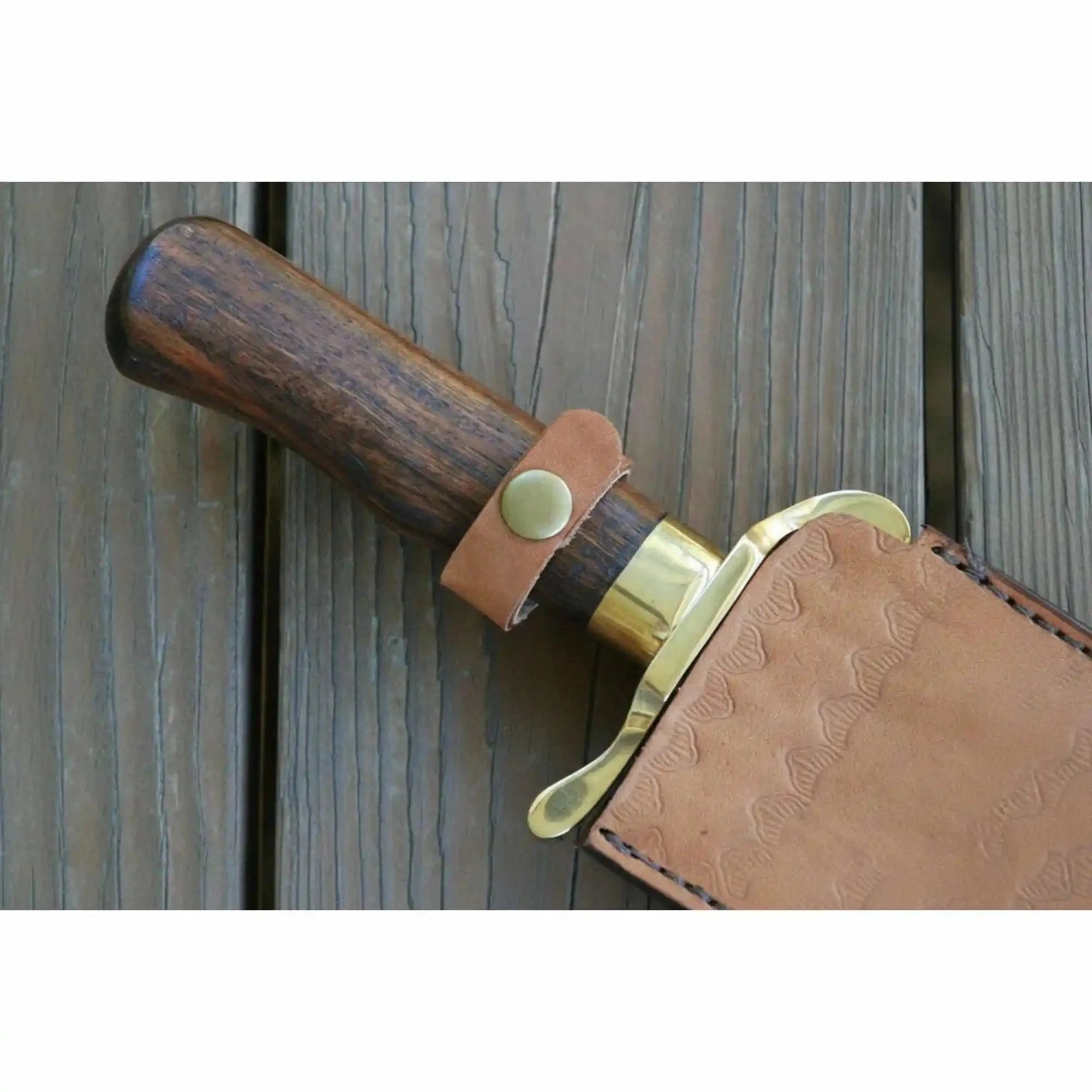 Sheffield Bowie Knife Clip Point Brass Guard Mirror Polish or Damascus Blade
