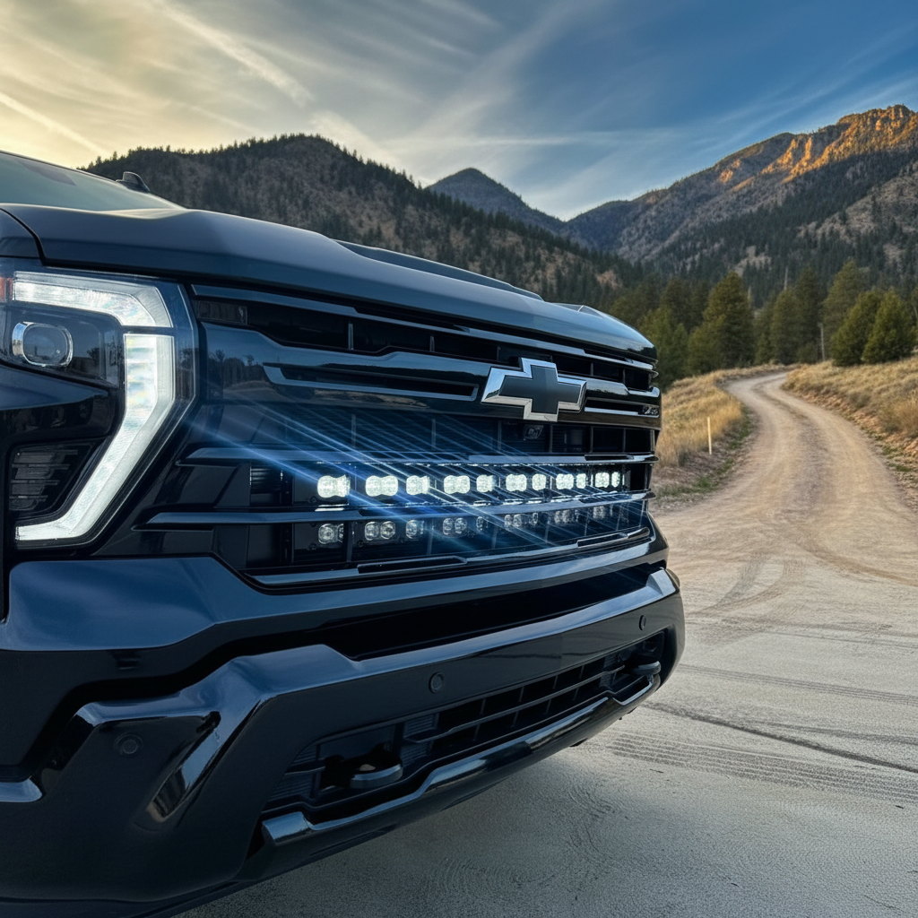 Silverado 2500 3500 light bar single 40in Light Bar - PRO