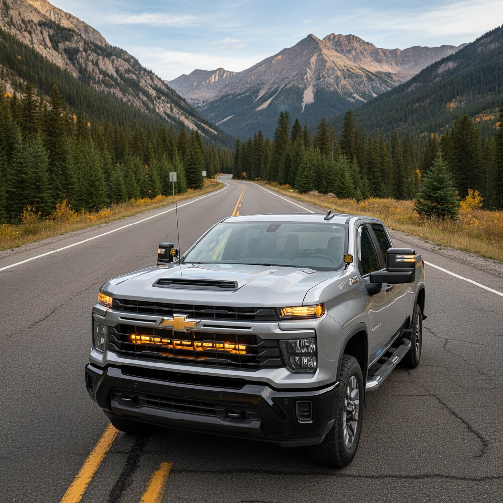 Silverado 2500 3500 light bar single 40in Light Bar - PRO