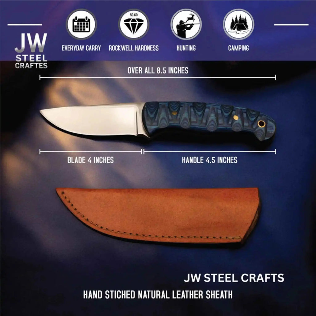 Skinner Knife J2 Stainless Steel Fixed Blade