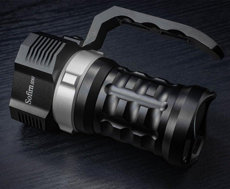 Super Bright High Lumen Underwater and Powerful Waterproof  LED Torchlight with Magnetic Control Switch Diving Light Dive Flashlight For Camping Hiking Running Jogging Diving Household Use
