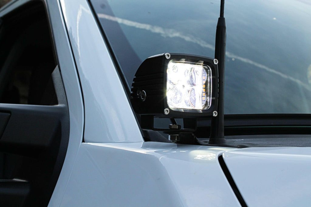 2023+ Ford Super Duty F250/350/450 Hood Mount Kit/Ditch Lights