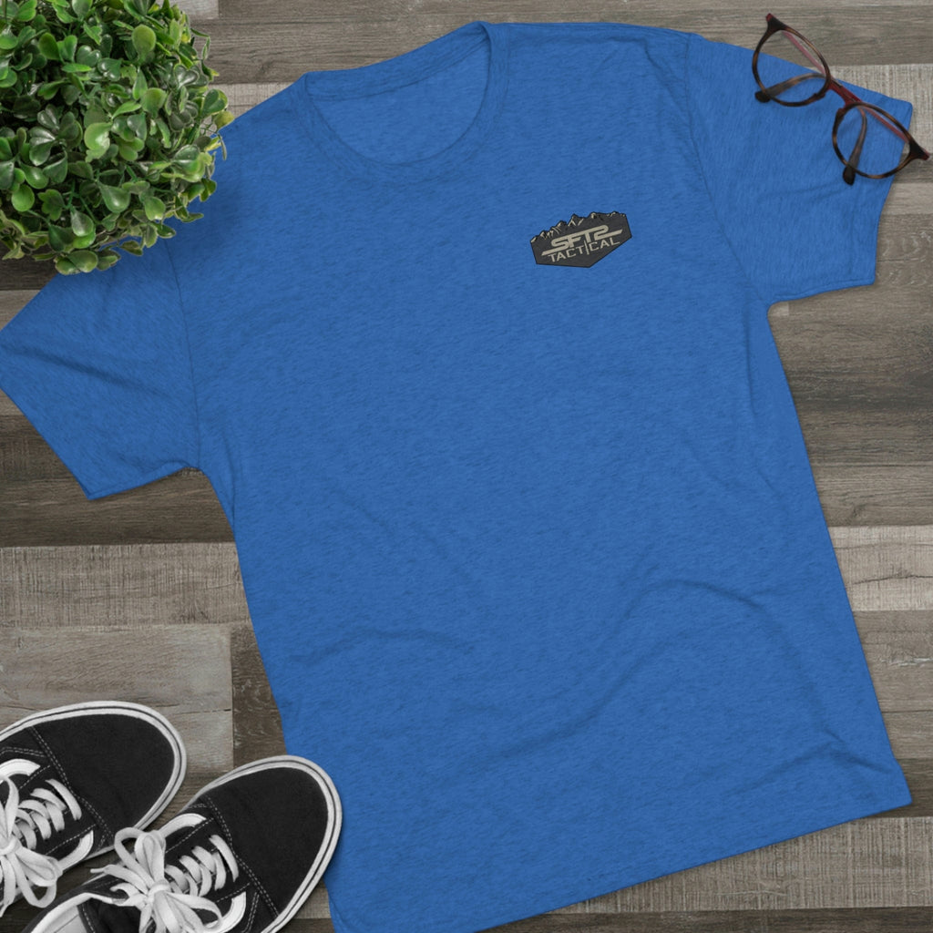 Camo Logo Mountain - Tri-Blend Crew Tee