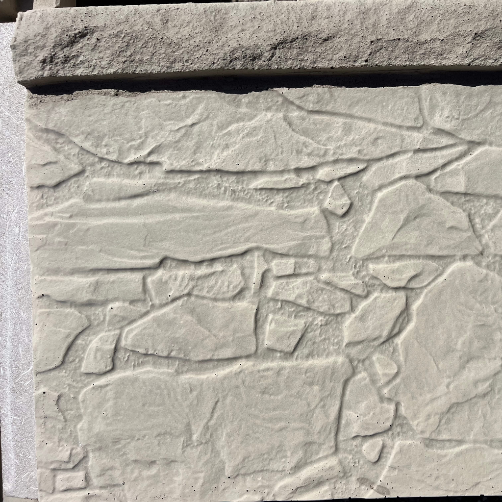 Prefabricated Concrete Garden Bed - Textured Stone