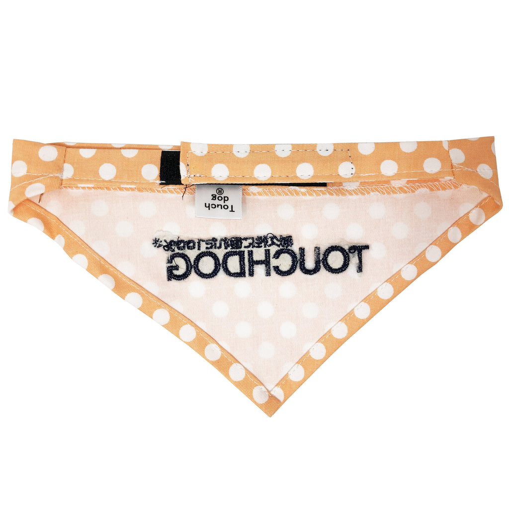 Touchdog Polka-dot Patterned Hook-and-Loop Fashion Dog Bandana