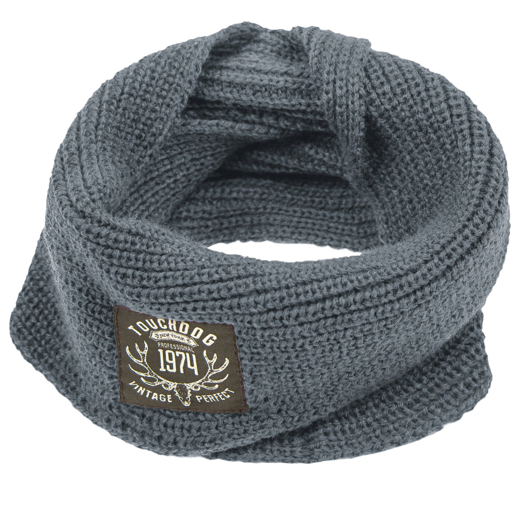 Touchdog Heavy Knitted Designer Fashion Winter Dog Scarf