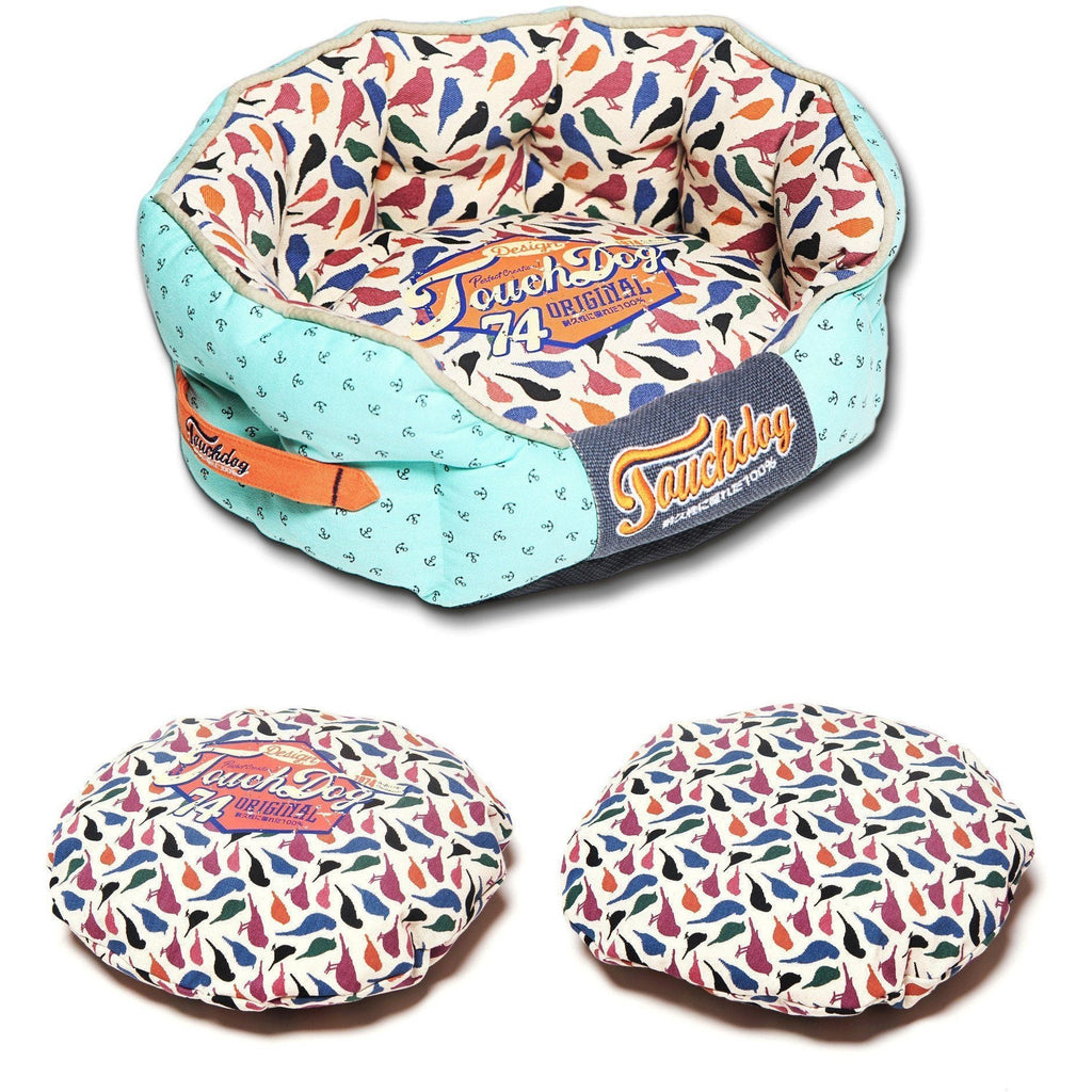 Touchdog ® 'Chirpin-Avery' Rounded Premium Designer Dog Bed