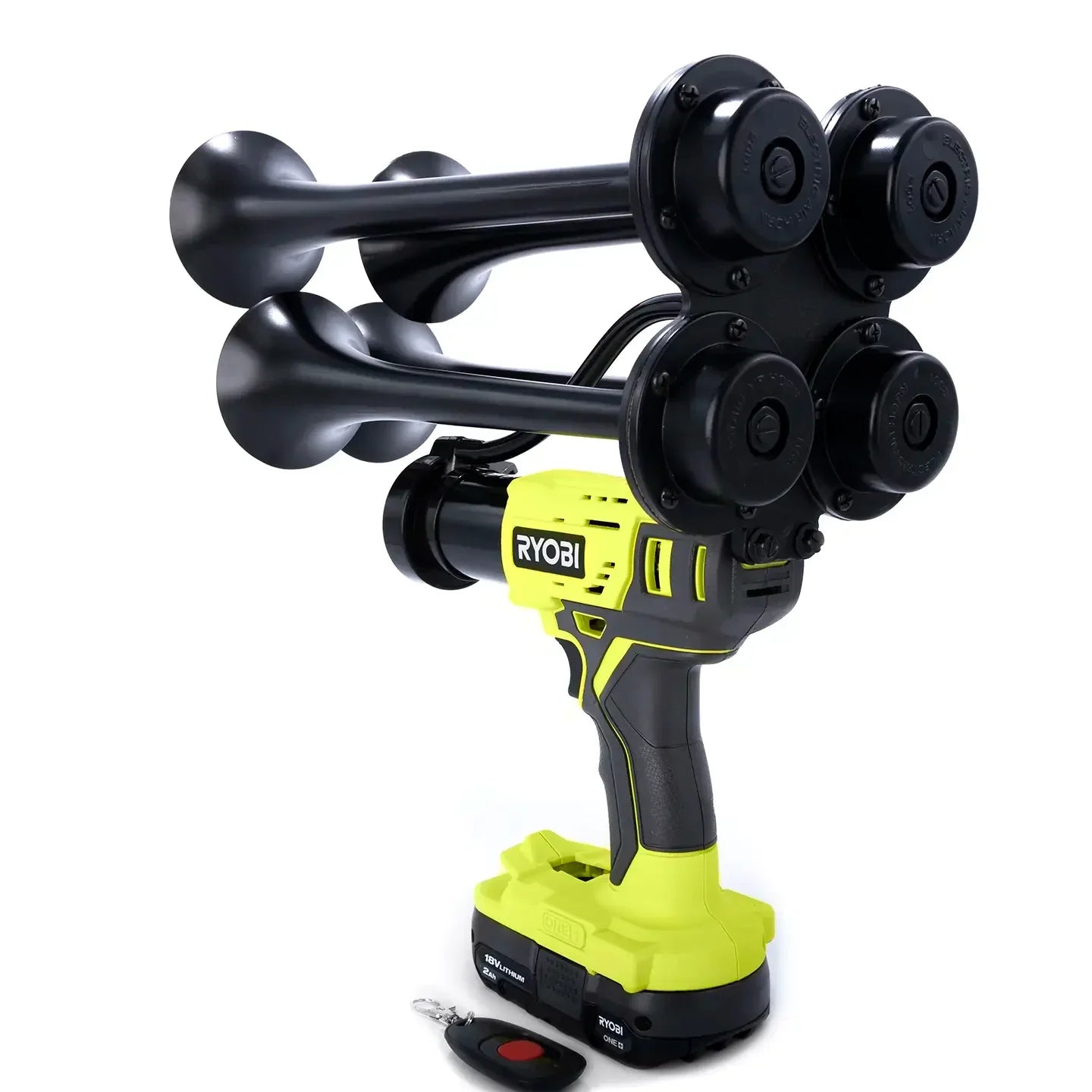 Train Horn for Ryobi Batteries — Quad Pro