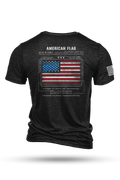 Tri-Blend T-Shirt - American Flag Schematic