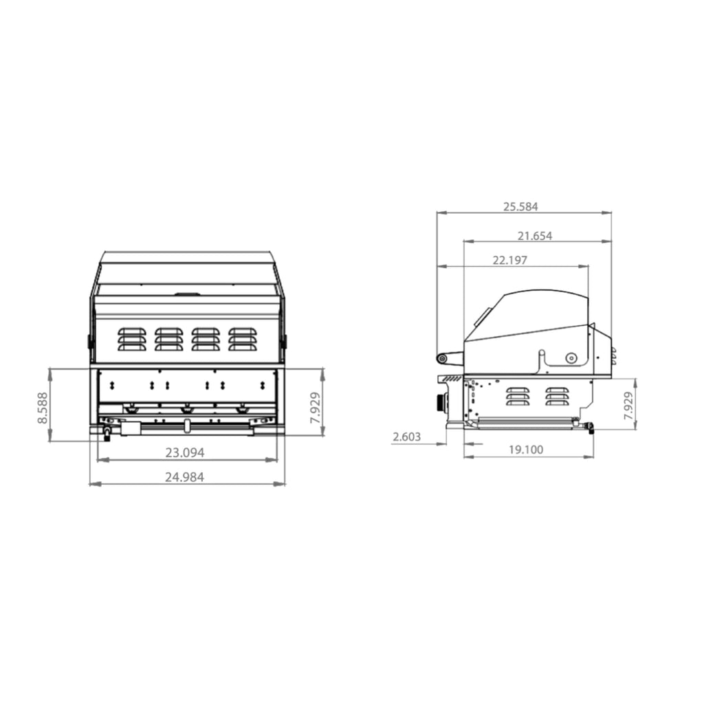 TrueFlame E-Series Built-In Stainless Steel Gas Grill [TFE25/32] (SAK13784)