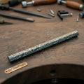 Damascus Steel Rod for Ring Making 10 Inch Round Damascus Bar Handmade Pattern Steel