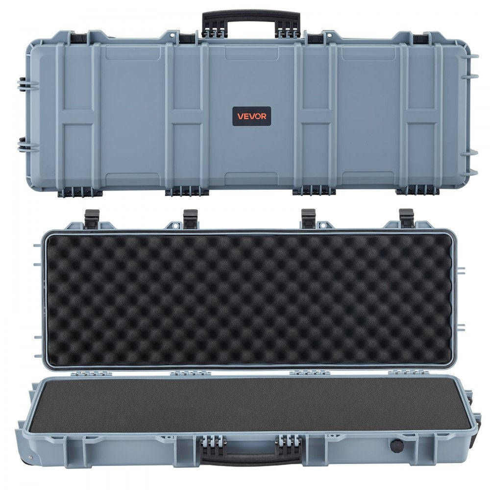 40" Hard Rifle Case, Lockable Rifle Case with Pre-cut Foams, Gun Storage with Wheels, IP67 Waterproof & Dustproof Movable Large Pistol Storage for Rifles, Shotguns, Airsoft Guns