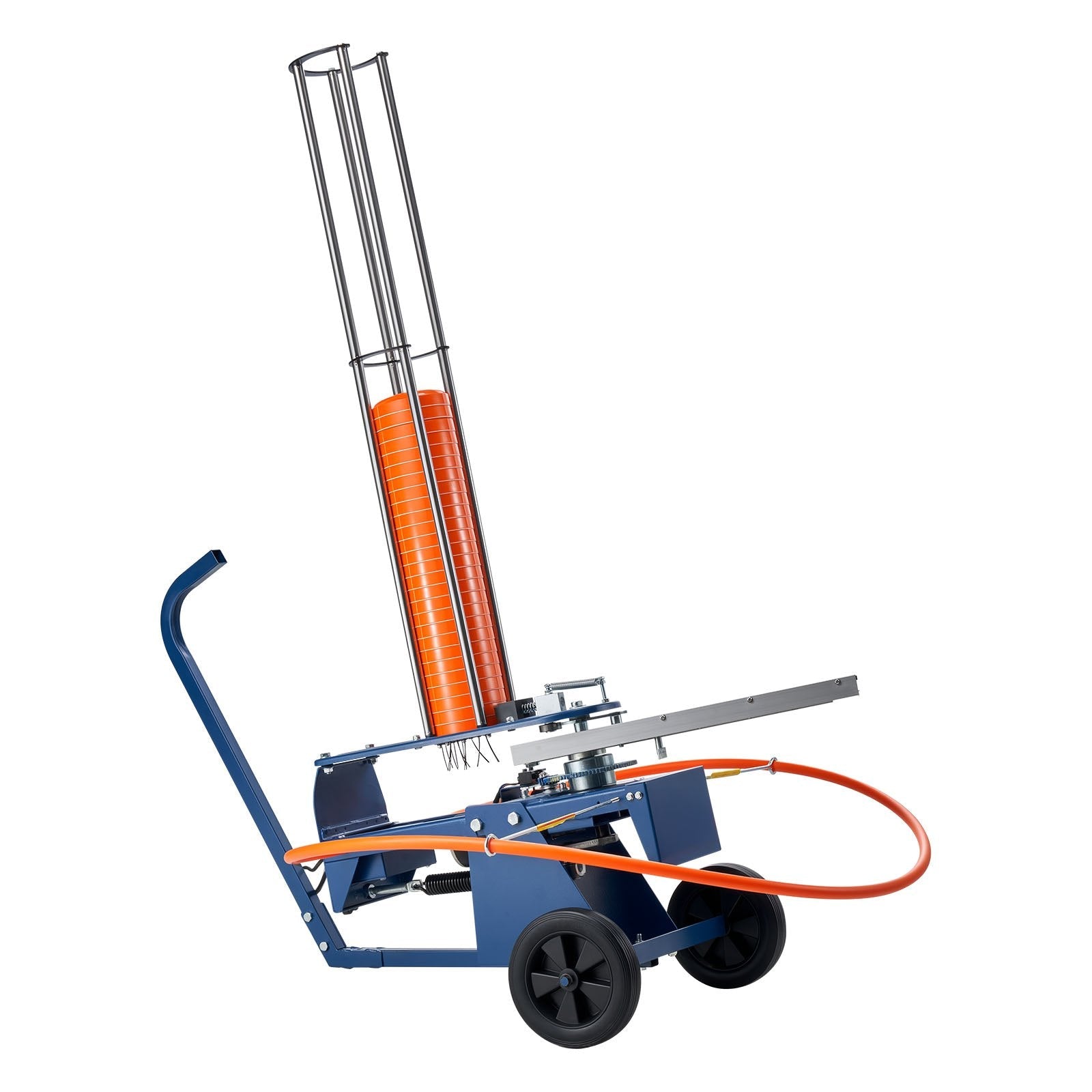 Clay Target Thrower, 75-80 Clays Pigeon Thrower, 55+ Yards Automatic Skeet and Trap Launcher on Wheels - with Adjustable Angle, Foot Pedal & Pull Handle for Clays Throwing, Shooting Sports