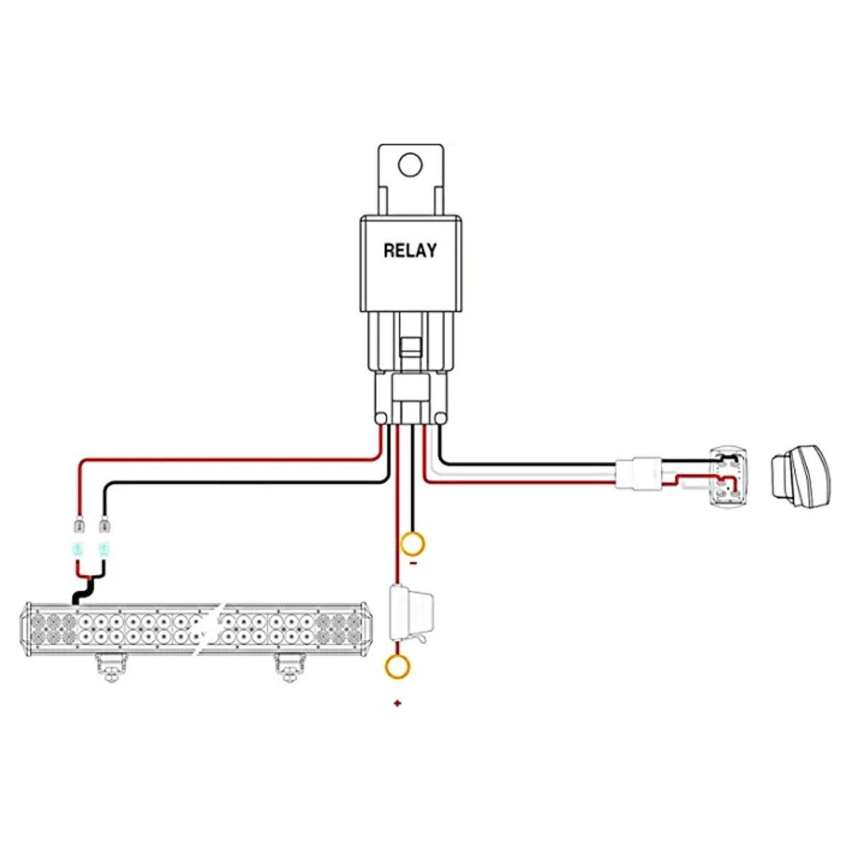 Universal Light Bar / Accessory 10' Wiring Harness