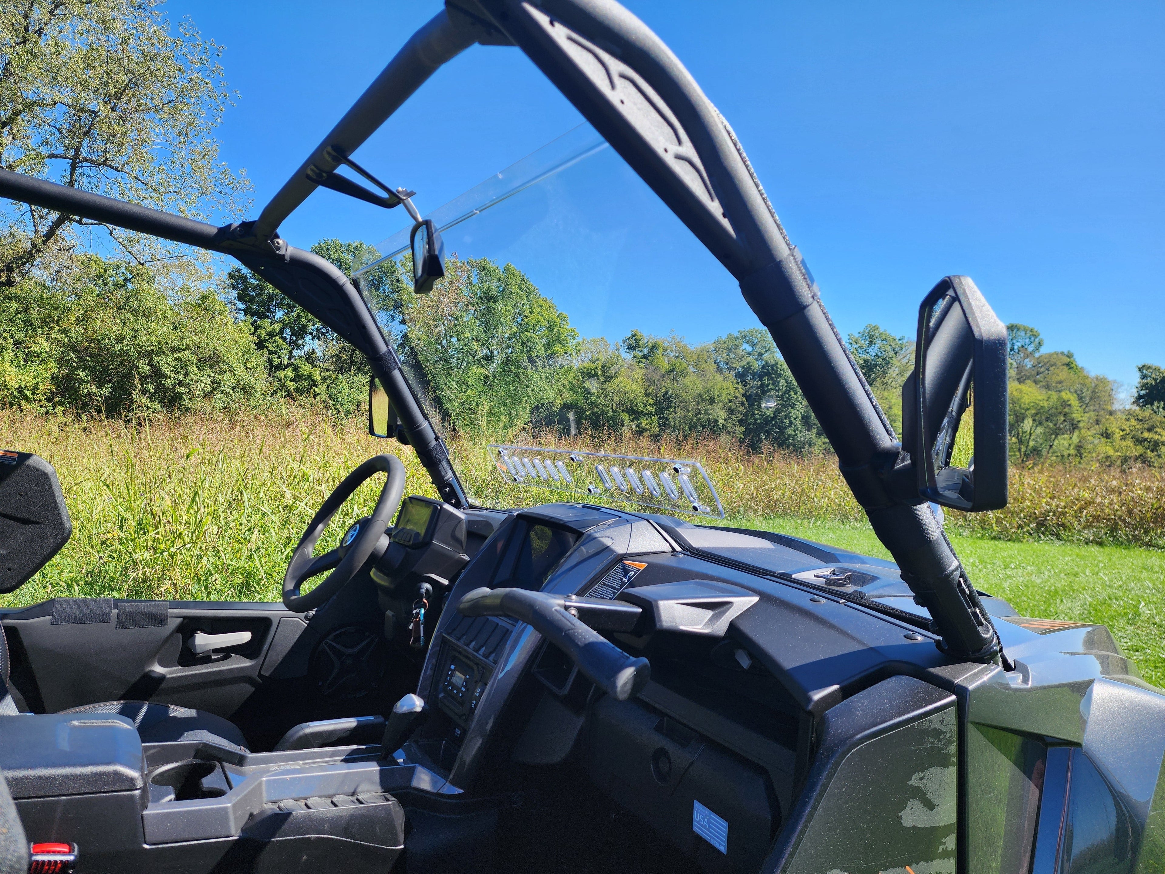 Yamaha Wolverine RMAX 4-1000 - 1 pc Scratch Resistant Windshield