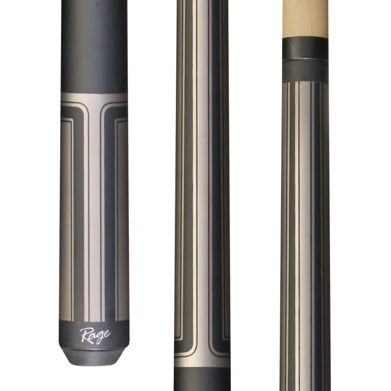 Matte Silver Bolt Wrapless Rage Cue Stick