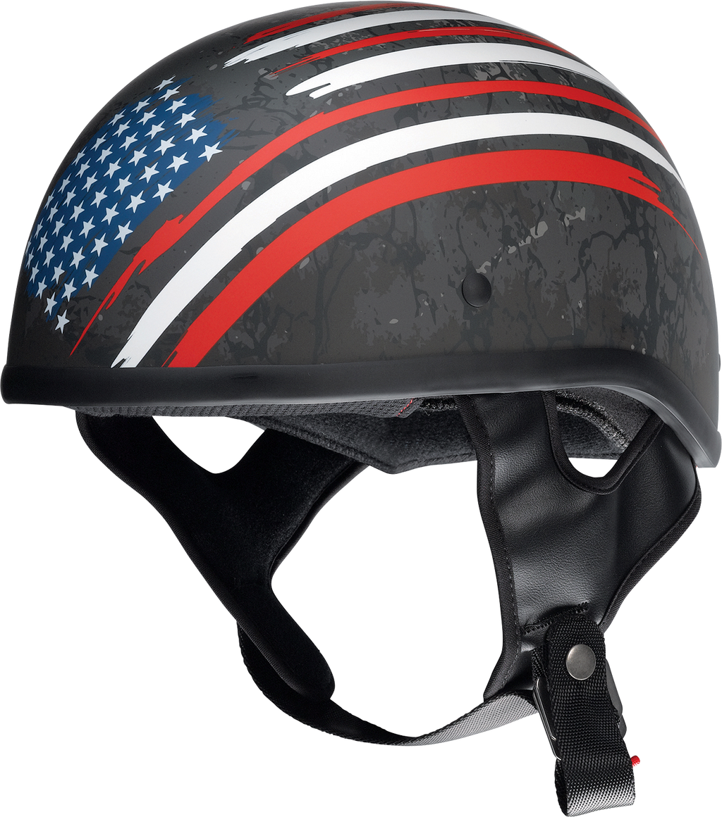 Z1R, Z1R CC Beanie Helmet Justice Small by Z1R - Black, Red, White & Blue