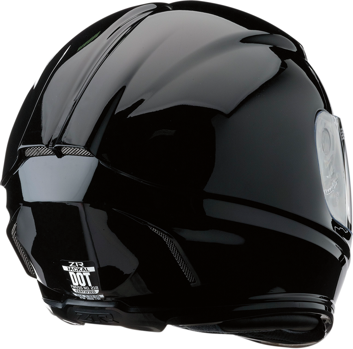 Z1R, Z1R Jackal Helmet - Black, Medium - Aerodynamic Motorcycle Helmet with Sun Visor and Ventilation System