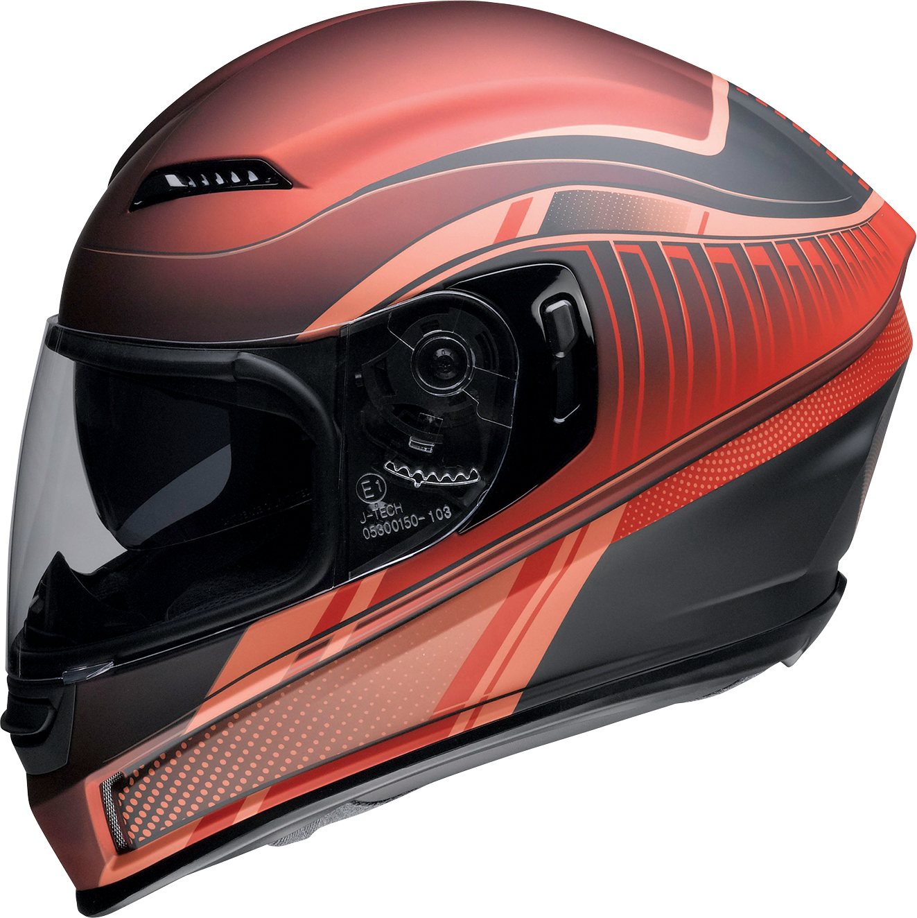 Z1R, Z1R Jackal Helmet Dark Matter Red Medium 0101-14850 - Advanced Aerodynamic Motorcycle Helmet with Sun Visor and Ventilation
