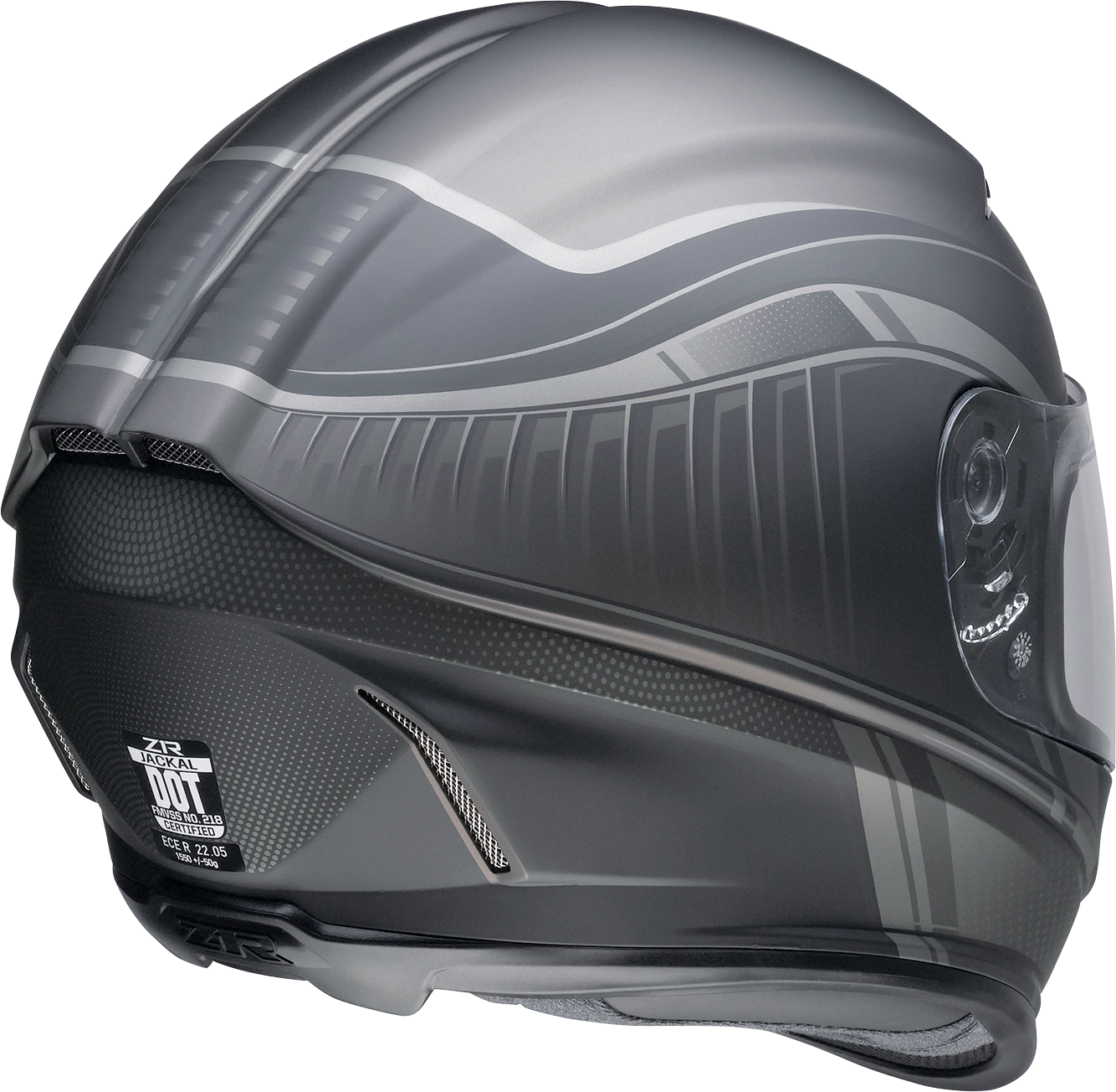 Z1R, Z1R Jackal Helmet Dark Matter Stealth 3XL – Injection-Molded Polycarbonate Shell with Advanced Ventilation