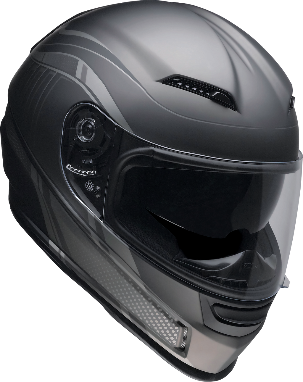 Z1R, Z1R Jackal Helmet Dark Matter Stealth Large 0101-14865 - Aerodynamic Polycarbonate Shell with Drop-down Sun Visor