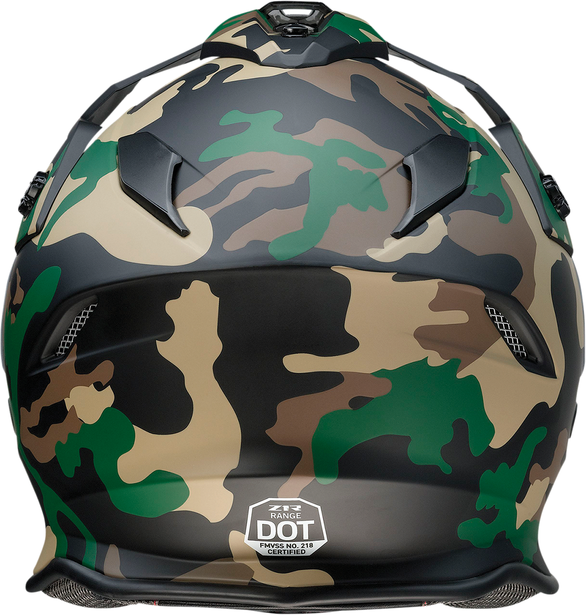 Z1R, Z1R Range Camo Woodland Motorcycle Helmet - 2XL (Part No. 0140-0086)