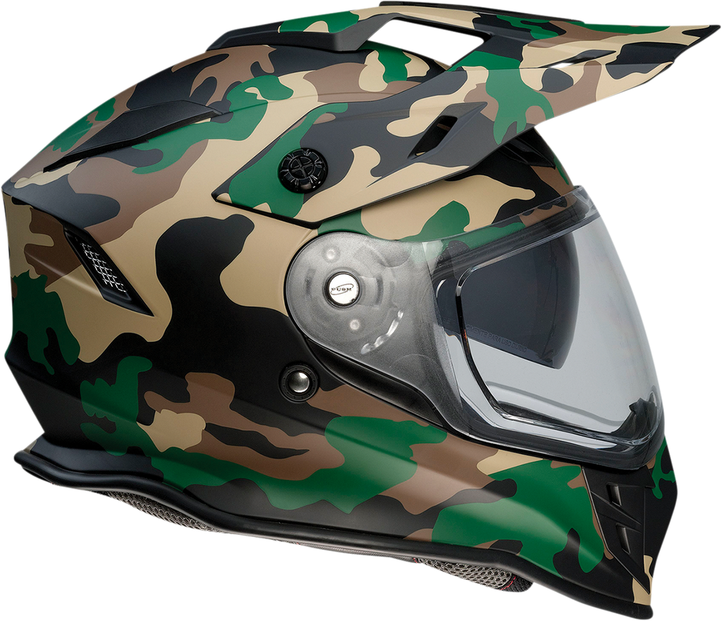 Z1R, Z1R Range Camo Woodland Motorcycle Helmet - 2XL (Part No. 0140-0086)