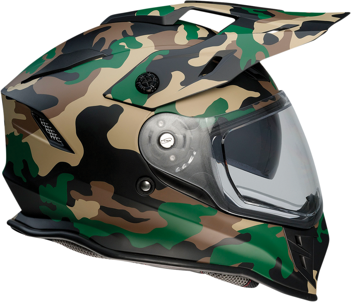 Z1R, Z1R Range Camo Woodland Motorcycle Helmet - 2XL (Part No. 0140-0086)