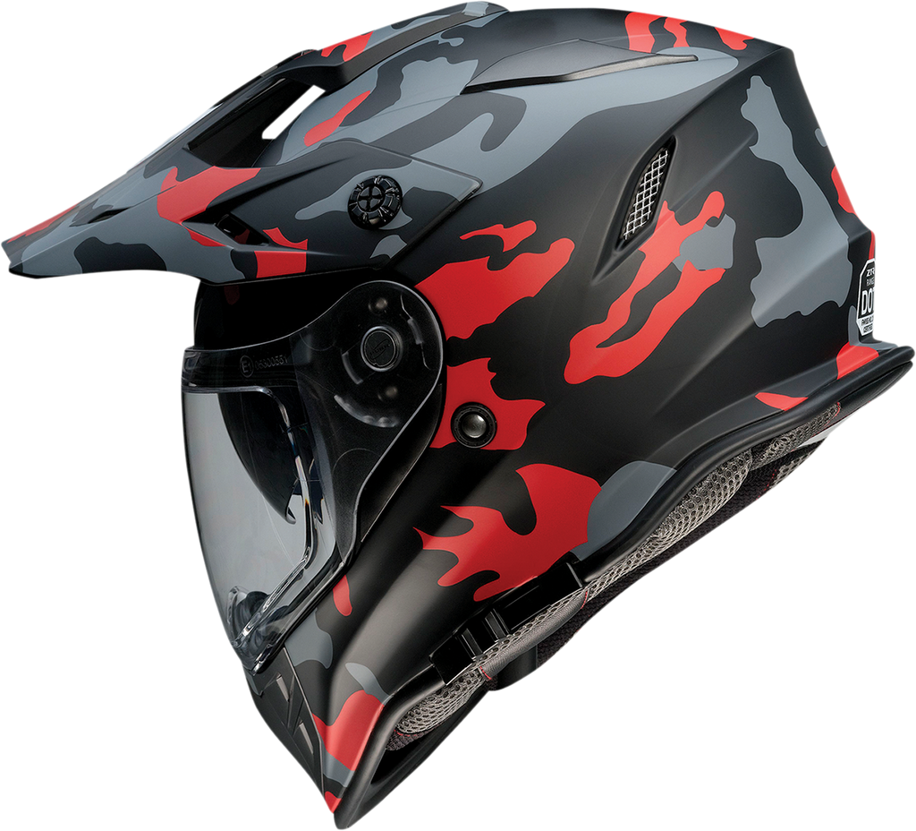Z1R, Z1R Range Helmet - Camo Red, Model 0140-0095, Medium Size