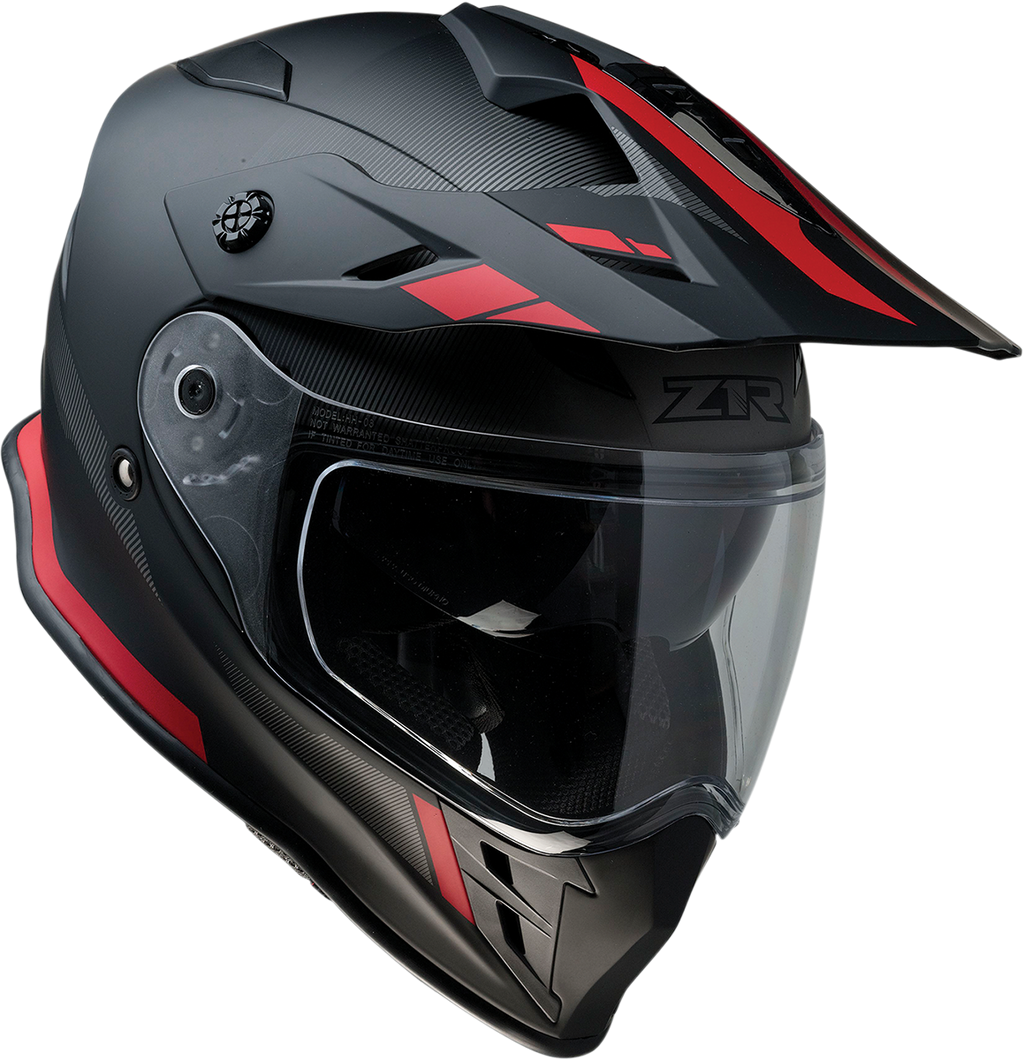 Z1R, Z1R Range Helmet - Uptake Black/Red - Large (Part No. 0140-0016)