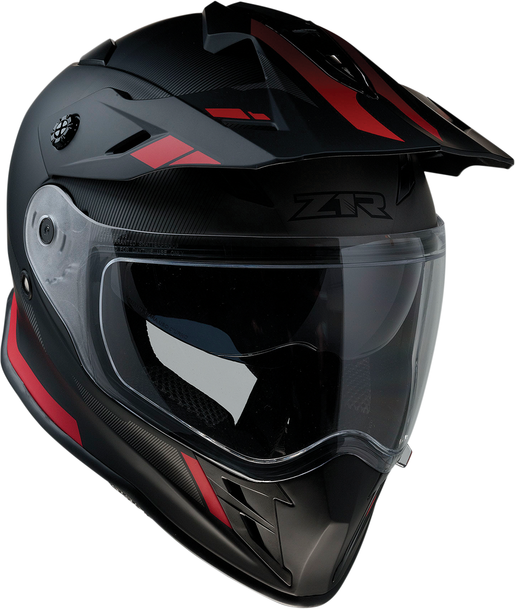 Z1R, Z1R Range Helmet - Uptake Black/Red - Large (Part No. 0140-0016)