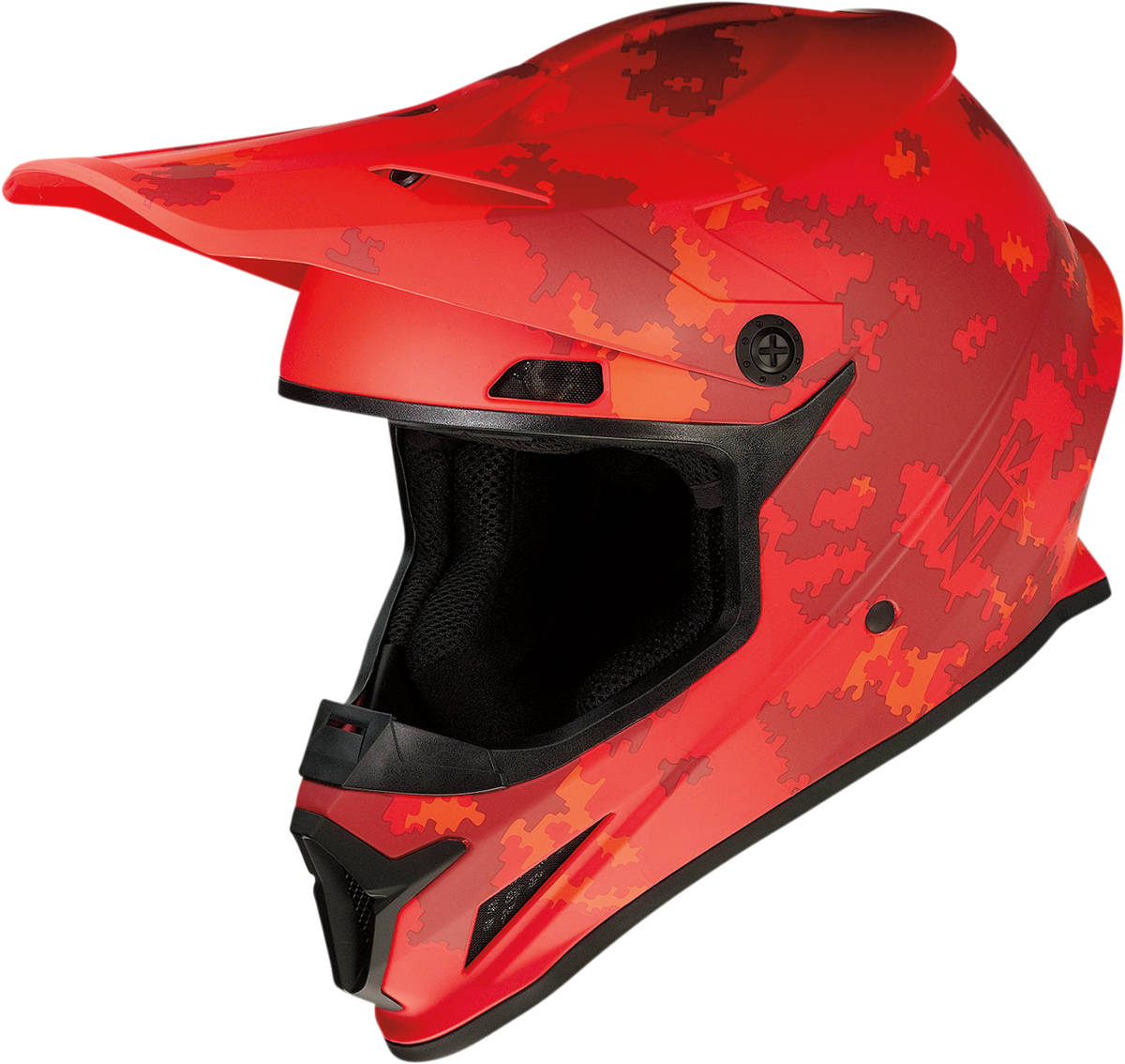 Z1R, Z1R Rise Helmet Digi Camo Red 2XL with Enhanced Ventilation and Removable Liner